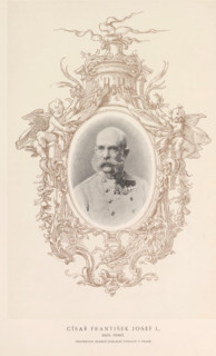 Císar František Josef I, Portrait of Emperor Franz Joseph I of Austria, page, photomechanical