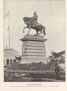 Equestrian statue of King George of Podiebrad in Prague, Král Jiri Podebradsky, page,
