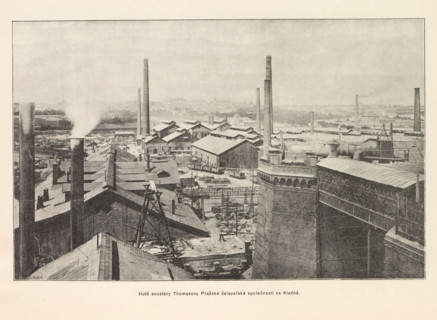 Hute soustavy Thomasovy Prazské zelezárské spolecnosti na Kladne, Exterior of an ironworks in