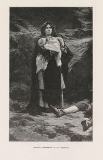 Rudolf z Ottenfeldu, Photographic reproduction of a painting depicting a mother with child,