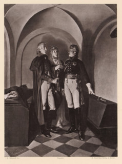 At the grave of Frederick the Great, Photoreproduction of a painting of Napoleon Bonaparte at the