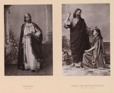Choragus, Christ and Mary Magdalena, page, photomechanical print, inscription: 'Gemeinde