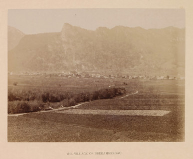 The village of Oberammergau, photograph, page, inscription: 'G. Stuffler K. Hofkunsthandlung