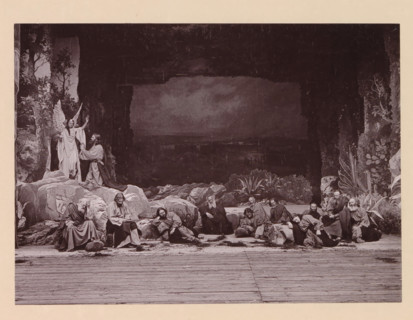 Christ's agony in the garden of Gethsemani, page, photomechanical print, inscription: 'Gemeinde