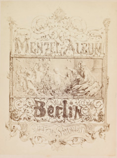 Photographic reproduction of a drawing for a book with photographic reproductions of paintings by