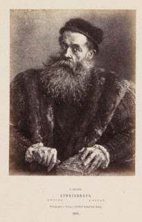 Studienkopf, Photographic reproduction of a portrait of an unknown man with a beard by Adolf