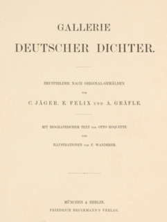 Gallerie deutscher Poet, book, writer (clerical worker): Otto Roquette, publisher: Friedrich