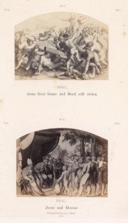 Rafael. Josua lässt Sonne und Mond still stehen. Josua und Eleasar, Photo reproductions of prints