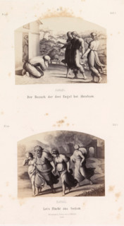 Rafael The Visit of the Three Angels to Abraham. Lot's Flight from Sodom, Photoreproductions of