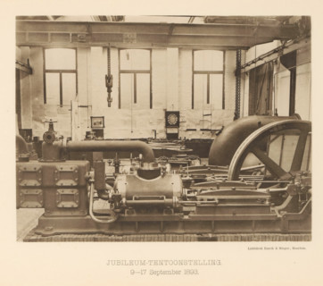 Anniversary Exhibition. 9-17 September 1893, Anniversary exhibition with a steam boiler for the