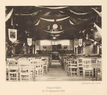 Marquee for the 25th anniversary of the machine factory of Gebroeders Stork & Co, Marquee. 9-17