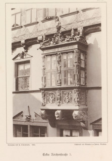 Bay window of a building at Reichenstraße 3 in Braunschweig, Erker Reichenstraße 3, Braunschweig's
