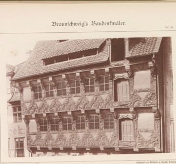 Haus Sack No 5, Facade of the house at Sack 5 in Braunschweig, Braunschweig's Baudenkmäler, page,
