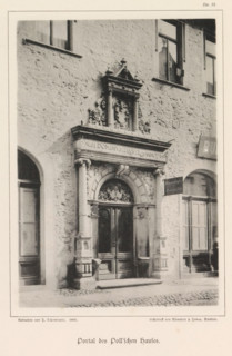 Entrance portal of a building in Braunschweig, Portal des Poll'schen Hauses, Braunschweig's