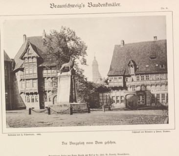 Der Burgplatz vom Dom gesehen, Burgplatz te Braunschweig, Braunschweig's Baudenkmäler, page,
