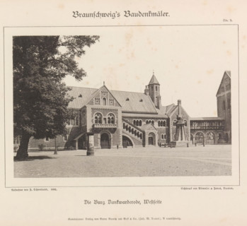Western facade of the castle Dankwarderode in Braunschweig, Die Burg Dankwarderode, Westseite,