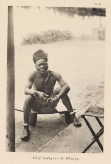 Chef indigène de Mbinga, Portrait of the chieftain of Mbinga, page, photomechanical print, number: