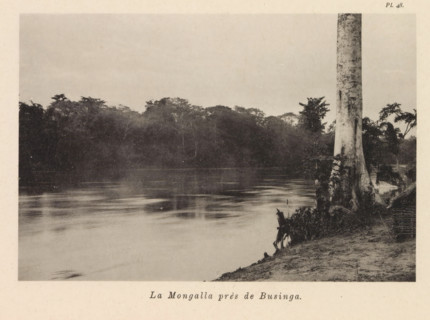 View of the Mongala near Businga, La Mongalla près de Businga, page, photomechanical print, number: