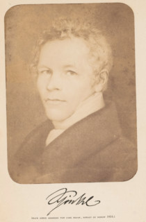 Photo reproduction of a painting depicting a portrait of Carl Friedrich Schinkel, Carl Friedrich