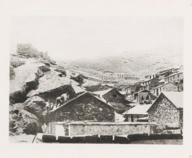 Workers' houses along the slope of a mountain in Port Arthur, page, photomechanical print, number: