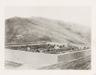Burned Chinese camp near Port Arthur, page, photomechanical print, number: '28', photographer: AN