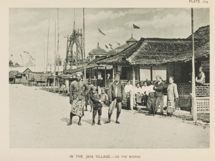 Houses and people from Java at the World's Columbian Exposition in Chicago in 1893, In the Java