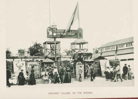 Replica of a Dahomey village at the World's Columbian Exposition in Chicago in 1893, Dahomey