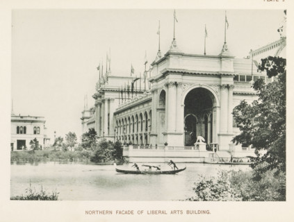 View of the Liberal Arts Building during the World's Columbian Exposition in Chicago in 1893,
