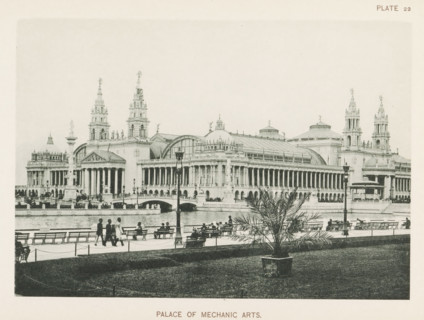 View of the machine building at the World's Columbian Exposition in Chicago in 1893, Palace of