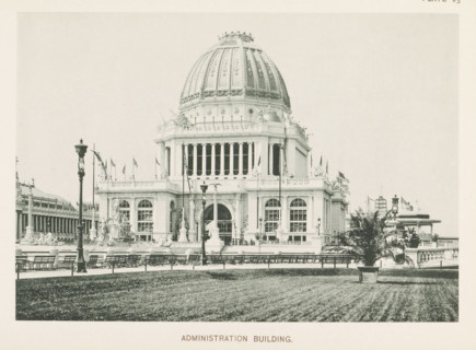 Administration Building, View of the administration building, designed by Richard Morris Hunt at