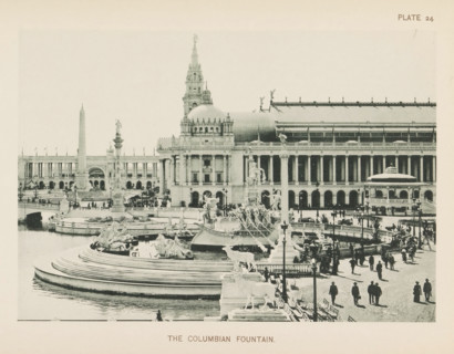 The Columbian Fountain, View of the Columbian Fountain by Frederick William MacMonnies at the
