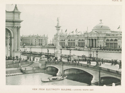 View from Electricity Building.- Looking south east, View of the agricultural building, designed by