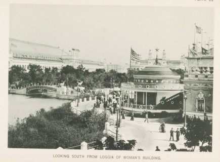 View of the World's Columbian Exposition in Chicago in 1893, Looking south from loggia of Woman's