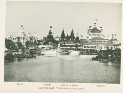 Looking east from Woman's Building, View of the World's Columbian Exposition in Chicago in 1893