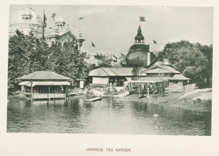 Japanese Tea garden, View of the Japanese tea garden at the World's Columbian Exposition in Chicago