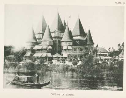 Cafe de la Marine, View of the Café de la Marine at the World's Columbian Exposition in Chicago in