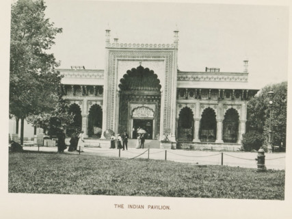 The Indian Pavilion, Pavilion of India at the World's Columbian Exposition in Chicago in 1893,
