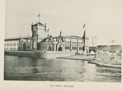 The Krupp Building, Pavilion of the Krupp company with weapons at the World's Columbian Exposition