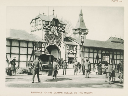 Entrance to the German Village on the Midway, Entrance to the World's Columbian Exposition in