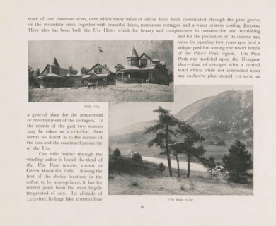 The Ramona, Cascade Cañon, View of the Ramona Hotel at Cascade, page, photomechanical print,