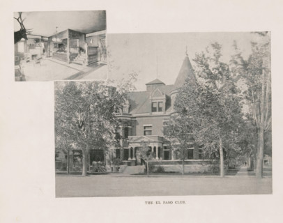 Photomontage of the El Paso Club in Colorado Springs, The El Paso Club, page, photomechanical