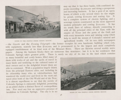 Scene in the Cripple Creek mining region, Street view in Cripple Creek, page, photomechanical