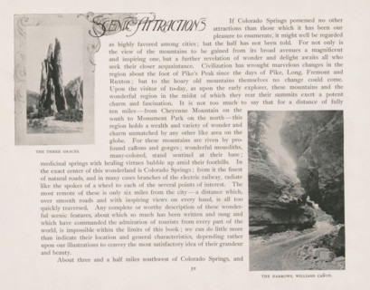 The three graces, View of the Three Graces in the Garden of the Gods in Colorado, page,