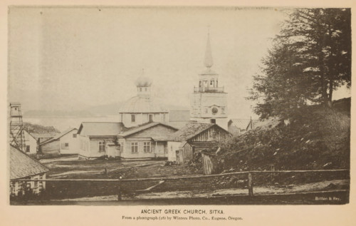 View of St. Michael's Orthodox Cathedral in Sitka, Ancient Greek church, Sitka, page,