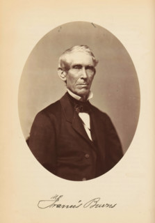 Francis Burns, Portrait of Francis Burns, photograph, page, photographer: Bendann Bros., c. 1866 -