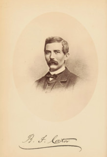 BF Cator, Photo reproduction of a drawing of a portrait by Benjamin F. Cator, photograph,