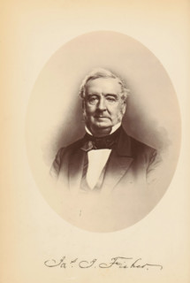 Photo reproduction of a portrait of James Isom Fisher, Yes. I. Fisher, photograph, reproduction,