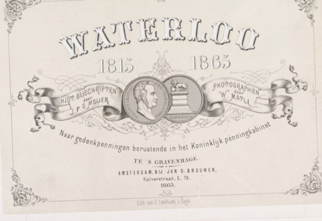 Waterloo 1815-1865: after commemorative medals in the Royal Medal Cabinet, book, photographer: