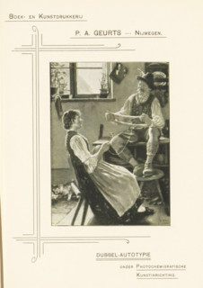Man and woman roll a ball of wool together, Double autotype, our Photochemigraphic, Art design,