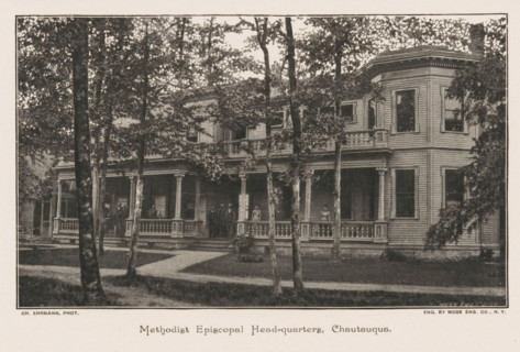 Methodist Episcopal Head-quarters, Chautauqau, View of the headquarters of the Methodist Episcopal